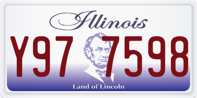 IL license plate Y977598