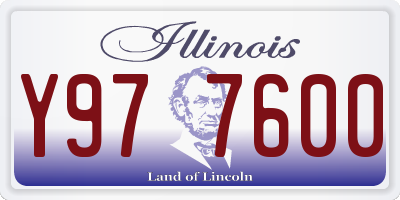 IL license plate Y977600