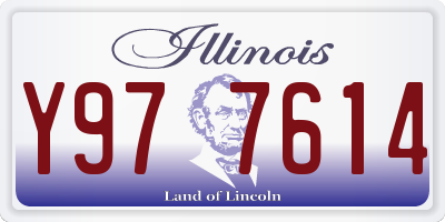 IL license plate Y977614