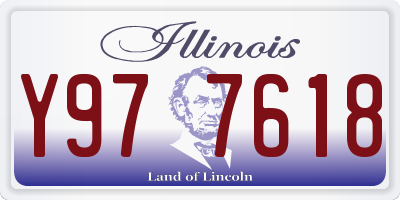 IL license plate Y977618