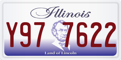 IL license plate Y977622