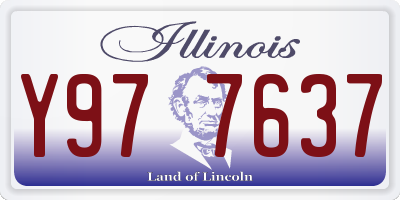 IL license plate Y977637