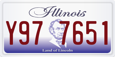 IL license plate Y977651