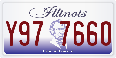 IL license plate Y977660