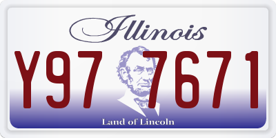 IL license plate Y977671