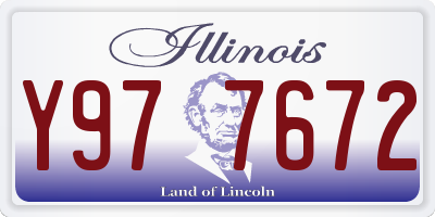 IL license plate Y977672