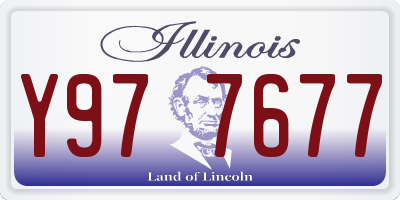 IL license plate Y977677