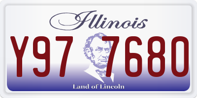 IL license plate Y977680