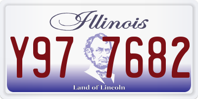 IL license plate Y977682