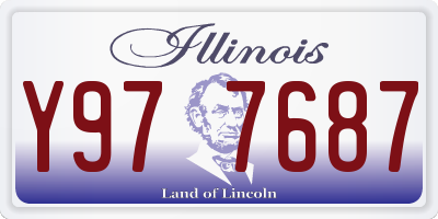 IL license plate Y977687
