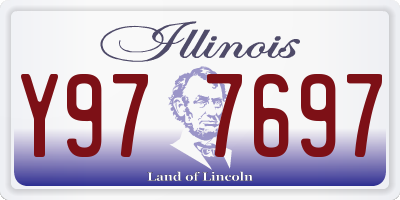 IL license plate Y977697