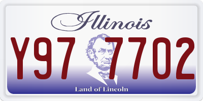 IL license plate Y977702