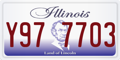 IL license plate Y977703