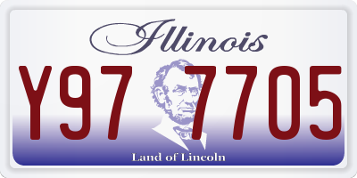 IL license plate Y977705