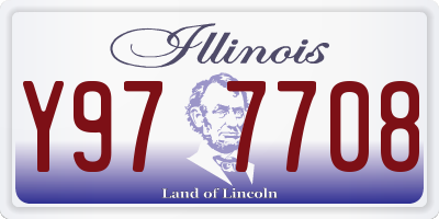 IL license plate Y977708