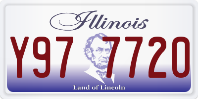 IL license plate Y977720