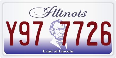 IL license plate Y977726