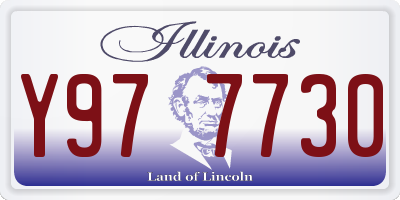 IL license plate Y977730