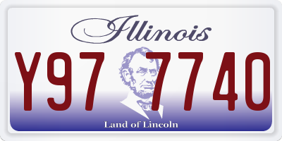 IL license plate Y977740