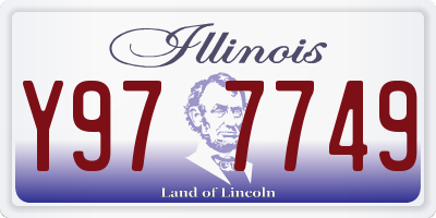 IL license plate Y977749