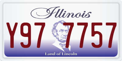IL license plate Y977757