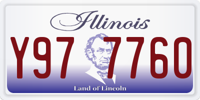 IL license plate Y977760