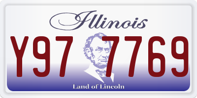 IL license plate Y977769
