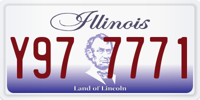 IL license plate Y977771