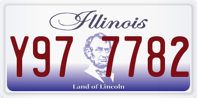 IL license plate Y977782