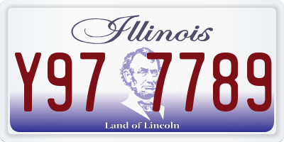 IL license plate Y977789