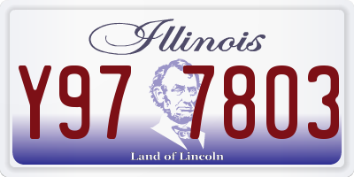 IL license plate Y977803