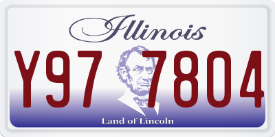 IL license plate Y977804