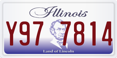 IL license plate Y977814