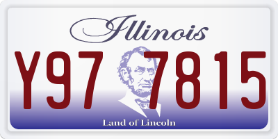 IL license plate Y977815