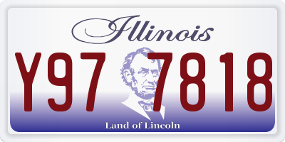 IL license plate Y977818