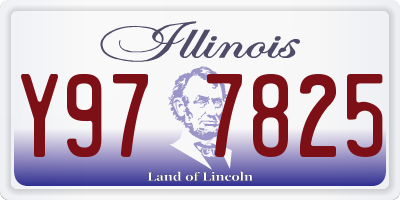 IL license plate Y977825