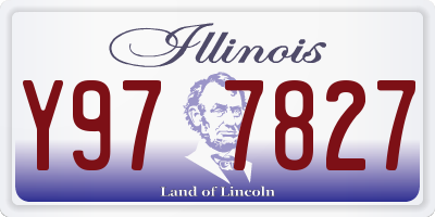 IL license plate Y977827