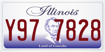 IL license plate Y977828