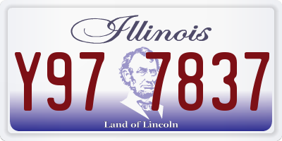 IL license plate Y977837