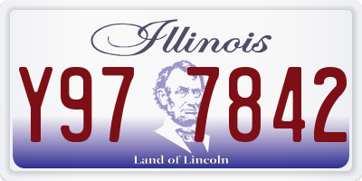 IL license plate Y977842