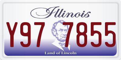 IL license plate Y977855