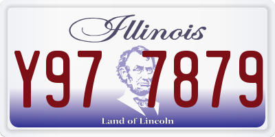 IL license plate Y977879
