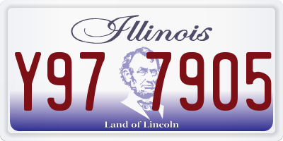 IL license plate Y977905