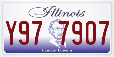 IL license plate Y977907