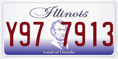 IL license plate Y977913