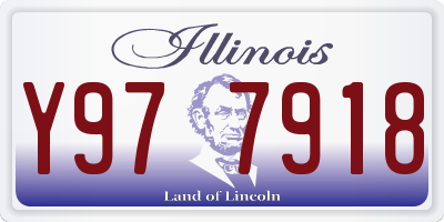 IL license plate Y977918