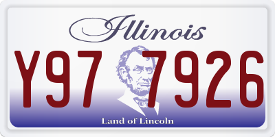 IL license plate Y977926