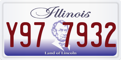 IL license plate Y977932