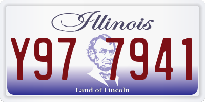 IL license plate Y977941