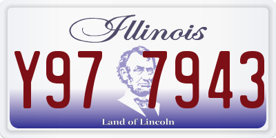 IL license plate Y977943